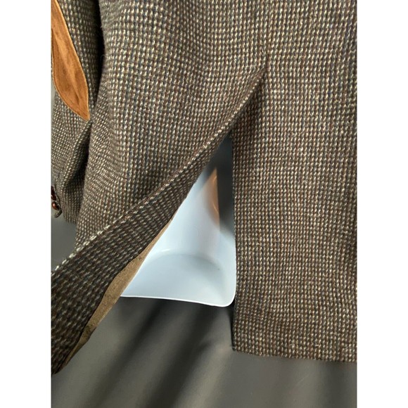 Levis Vintage Western Wear Tweed Wool Elbow Patch Jacket Sports Coat Sz 40R - Picture 7 of 16